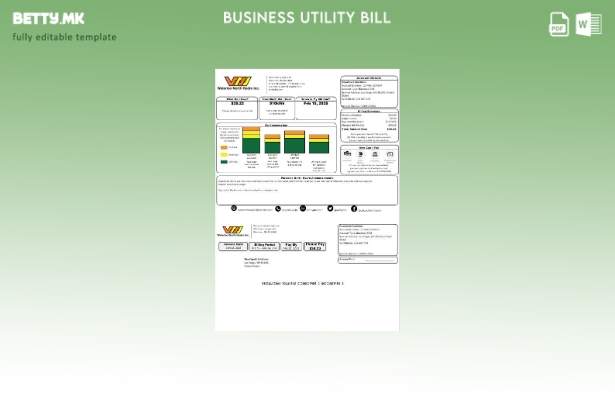 Деловна сметка за комунални услуги во САД Невада Ватерло Норт Хидро